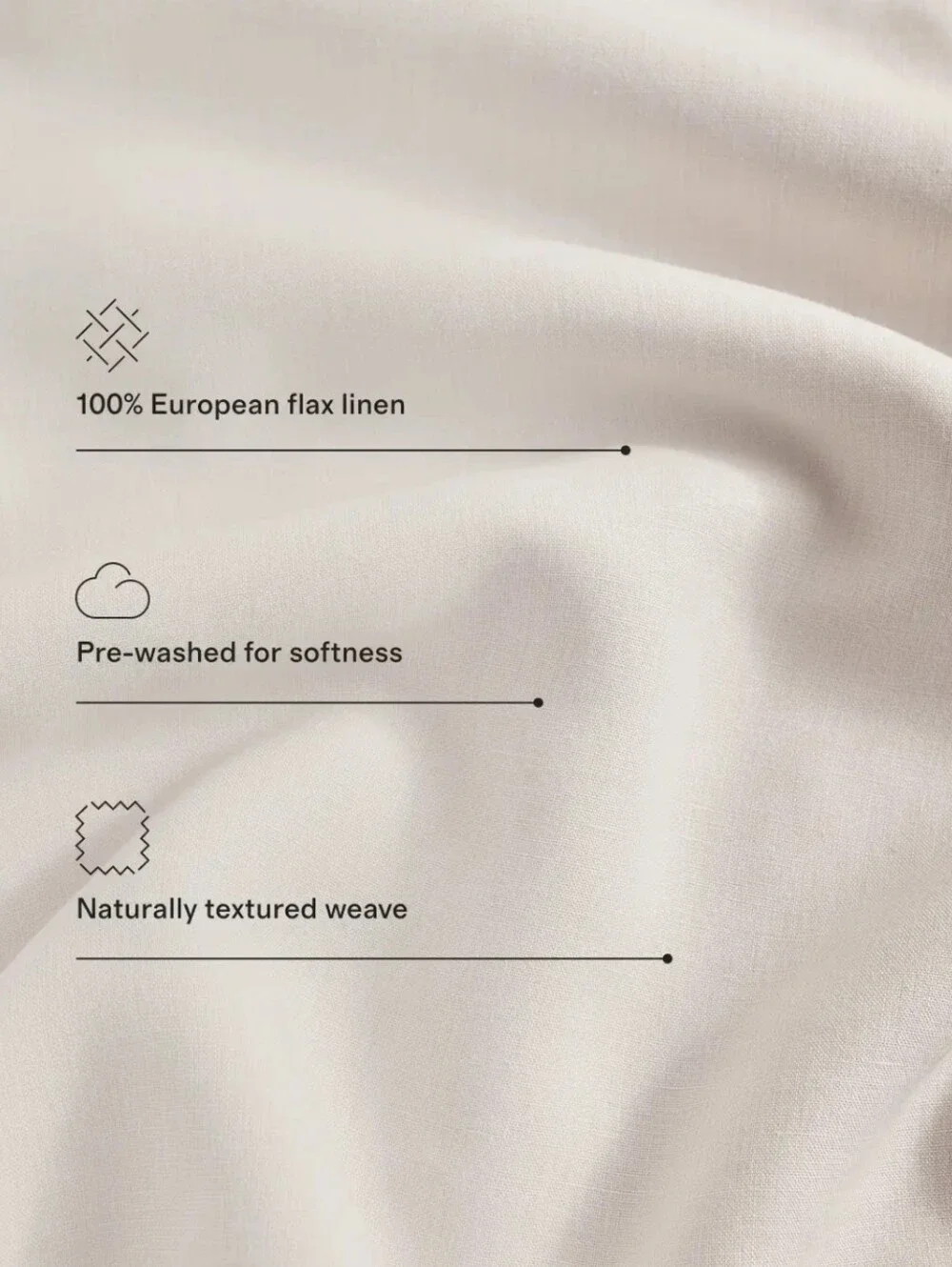 NWT Quince 100% European Linen Natural Chambray Duvet Cover Set | King/Cal King